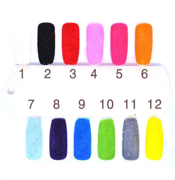 100g polvo flocado borroso para uñas decoración de uñas terciopelo colorido para arte de uñas esmalte de Gel UV Ti9246711074700