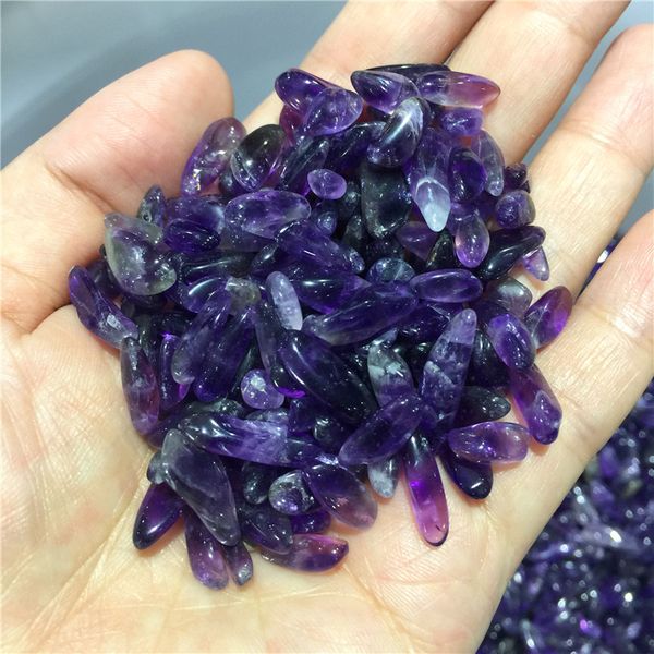 100g Natural Rough Amethyst Stone Purpe Purple Crystal Quartz Spécimen de guérison minéraux Home Desk Aquarium Decoration
