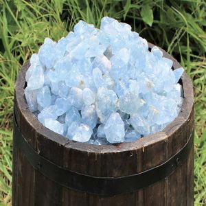 100g naturel ciel bleu célestite cristal quartz roche brute pierres précieuses pierre brute cristal guérison énergie pierres whole279k