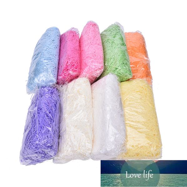 Otros suministros para fiestas y eventos 100 g/paquete Multi Color Craft Crinkle Basket Shred Shredded Tissue Paper Grass Filler Regalo de boda Estado original