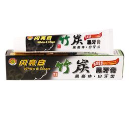 100g Pro pasta de dientes de carbón de bambú para blanquear los dientes eliminar las manchas dentales pasta de dientes negra para la salud del cuidado bucal