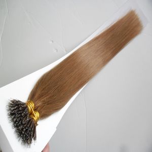 100g Remy Micro perles Extensions de cheveux humains européens 9 couleurs noir brun blond Piano Nano anneau cheveux 100 pièces