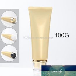 100g oro brillante plástico PE mangueras tubo suave crema loción botella cosmética embalaje botellas vacías