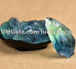 100g Small Natural Green and Blue Fluorite Gravel Crystal Rock Roule Rocheux Rotie Rocher pour la cabine Couper Lapidaire Tumbling Polissing WIR7705509