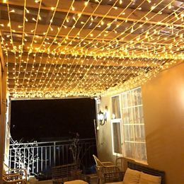 100M 800 LED Guirlande Lumineuse Fée De Noël 8 Modes Jardin Extérieur Patio Fête De Mariage Lumière De Vacances AC220V UK EU AU Plug257W