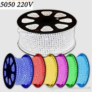 Umlight1688 220 V LED Strips SMD 5050 LED Touw Licht IP67 Flex LED Strip Lights Outdoor Lighting String Disco Bar Eetcafé Christmas Party