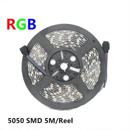 Bande lumineuse LED 5050 SMD RGB étanche IP65 DC 12V ruban Flexible LED bandes lumineuses pour la décoration de jardin de Festival