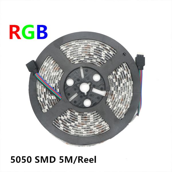 Bande lumineuse LED 5050 SMD RGB étanche IP65 DC 12V ruban Flexible LED bandes lumineuses pour la décoration de jardin de Festival