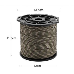 100m militar 550 estándar de 9 núcleos paracord cuerda de 4 mm supervivencia al aire libre supervivencia paraguas paraguas de diy correa de cordón