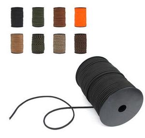 100m touw reflecterende 9 streng kern 550 paracord parachute koord lanyard guyline man lijn draden