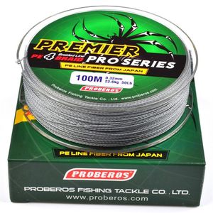 100 meter doos 5 kleur willekeurige pe 4 vlechtlijn beschikbaar 6lb-100lb2 7 kg-40 8 kg viswiel pesca tackle accessoires wl-002236LL