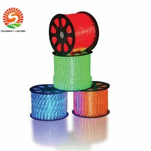 100 M 2 fil rond corde lumière LED Flex corde lumière PVC LED bande lumières Flex Tube Disco Bar Pub fête de noël