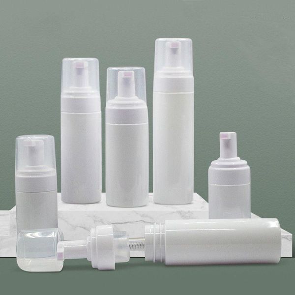 Botellas de espuma de 100ml, 120ml, 150ml, botellas de espuma de plástico blanco vacías, dispensador de crema de Mousse de jabón para lavar a mano, botella burbujeante sin BPA Haxpo