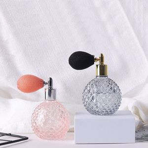 100 ml 3,4 oz vide Rempillable Vintage Perfume Atomizer Bottle Pulporner For Perfume Glass Short Spray Atomizer avec un outil de maquillage de l'ampoule d'air