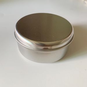Boîte en aluminium à fond rond pour cosmétiques, thé aux fleurs, 100ml, 75x35mm, boîtes métalliques pour savon et crème