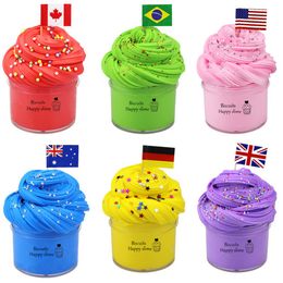 100ml Beurre Slime Coton Boue Doux Extensible Couleur Argile Jouet Non-collant Slimes Enfants Diy Mastic Décompresser Fidget Party Favors Enfants Cadeau 2160