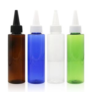 100 ml lege plastic fles plat schouder huisdier bruin blauw helder groene kleur schroef deksel draagbare hervulbare cosmetische verpakkingscontainer