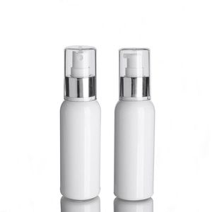 100 ml vide en plastique blanc atomiseur vaporisateur lotion bouteille pompe bouteille voyage taille contenant cosmétique pour parfum huile essentielle peau toners Ttdb