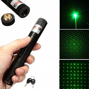 Laseraanwijzers Laser Pointer Pen Party Gunst 303 Green 532Nm Verstelbare Focus Batterijlader