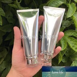 Tubes de tuyau de crème pour les mains cosmétiques vides argentés de 100 ml/g, tubes souples rechargeables de nettoyant pour le visage bricolage, tubes souples de tuyau cosmétique, 10/30/50 pièces