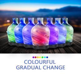 100 ml glas aromatherapie luchtbevochtiger etherische olie diffuser ultrasoon stil 7 kleuren licht thuiskantoor woonkamer spa yoga4099170