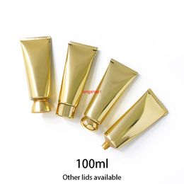 100 ML Gouden Plastic Squeeze Tube 100G Lege Cosmetische Zachte Fles Skincare Cream Shampoo Lotion Tandpasta Verpakking ContainerGratis verzending het