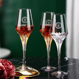 100 ml Luxury Retro Red Wine Verres à vin Crystal Glass Whisky Champagne Coupe Box cadeau de fête de mariage transparent transparent 240529
