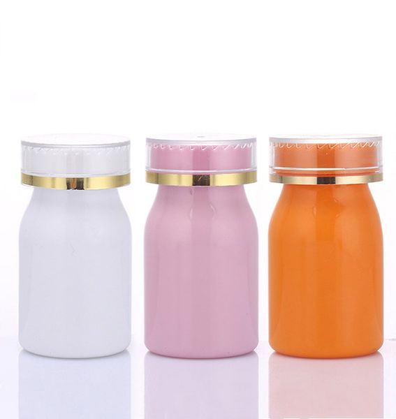 Emballage pharmaceutique de bouteille de médecine en plastique d'ANIMAL FAMILIER de 100ml avec le couvercle de preuve d'enfants pour la petite bouteille de pilule de produits de santé