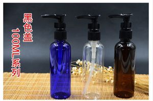 100ml Pet Round Shoulder Socket Pump Latex Fles, Blauw Bruin Witte fles, Plastic Persfles Eend Mondfles