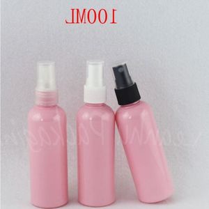 Bouteille en plastique rose de 100ML avec pompe de pulvérisation, récipient cosmétique vide de 100CC, eau cosmétique (50 pièces/lot) Ltwme