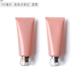 100 ml de tube rose crème en plastique vide Lotion Liquide Lotion Bouteille Emballage Cosmetic Makeup Small Container Pet ShampooHigh QTY8038276