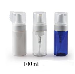 100ML en plastique pompe moussante distributeur de savon bouteille rechargeable portable vide moussant savon pour les mains distributeur de mousse bouteille voyage 3 couleurs SN1574