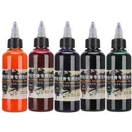 100ml encre de tatouage temporaire jetable mat coloré dessin aérographe Pigment Microblading Permanent corps Art peinture Pigments 240108