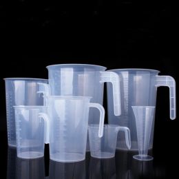 Cup transparent de 100 ml à 5000 ml, bécher volumétrique gradué en plastique, tasse à mesurer