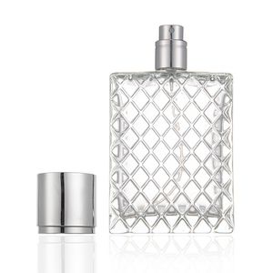 Niveau de bouteille de verre transparent de 100 ml Dépresseur de parfum de parfum vides bouteilles de parfum de parfum de parfum