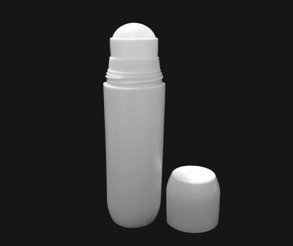 Bouteilles à roulettes en plastique blanc de 100 ml, bouteilles de déodorant, 34Oz, vides, rechargeables, pour huiles essentielles, parfum, Cos2525996