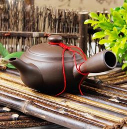 100 ml Yixing Fabriqué à la main chinois pot theron chinois kung fu Pots Kettle TEAPOT PURPLE SANDS CERAMIC POTERY CHINE TEA TEAT PORT9711707