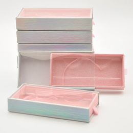 Valse wimpers 100Pack LASH Boxes verpakking groothandel lege magnetische faux cils box lade lashes kas pakket