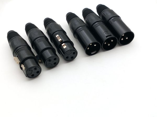 100 paires XLR 3 broches mâle femelle MIC serpent prise Audio Microphone câble adaptateur