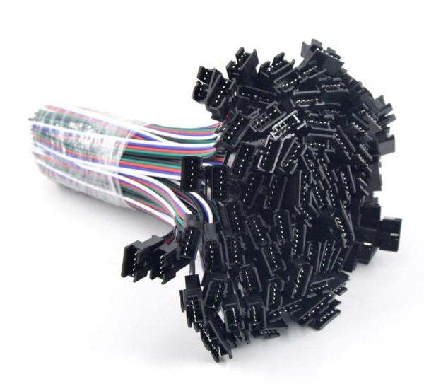 Câble de connecteur LED JST SM mâle femelle, 100 paires, 5 broches, avec fil de 15cm de Long, pour bande LED SMD RGBW RGBWW 5050, 6359015
