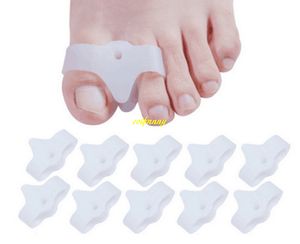 100Paris/lot Silicone Gel Thumb Corrector Hallux Valgus Foot Bone Orthosis Device Feet Care Double Ring Appliance Brace Support