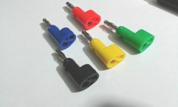 100PC 5 color 4 mm Banana Plug para BINDING POST Sondas de prueba adaptador