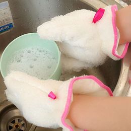 100 pc bamboe vezel peva waterdichte voddenhandschoenen witte antislip afwashandschoenen voor huiskeuken huishoudelijke handschoenen schoonmaakgereedschap