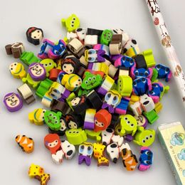 100pc mignon dessin animé gomme en caoutchouc créatif Anime princesse modèle Mini pour enfants crayon gratuit Kawaii papeterie articles scolaires 240124