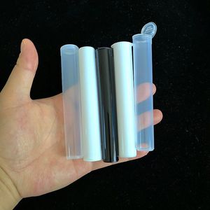 100pc pré-rouleau Tube emballage en plastique porte-joint 116mm pré-rouleau doob tube cônes avec couvercle tubes à fumer main fabricant de cigarettes conteneur pilule cas