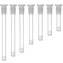 100pc accessoires fumeurs narguilés 3inch-6 pouces 18 mm mâle à 14 mm en verre femelle Détum de tube de tube diffuseur