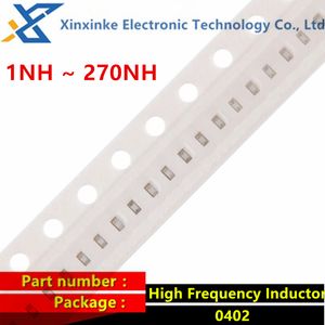 100PCS 0402 PHIP SMD Inductance fixe Inductance haute fréquence 1NH ~ 270NH 1.2 / 1.3 / 1.6 / 1.8 / 2 / 2,2 / 2,4 / 3/3,9 / 3,6 / 4.3 / 4.7 / 5,6 / 6,8 NH