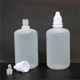 100 pièces 100 ml translucide antivol bouteille en plastique compte-gouttes liquide gouttes pour les yeux bouteilles d'huile essentielle sous-emballage bouteille haute qualité Jutsu