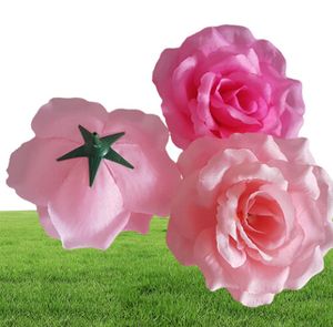 100 pièces 10 CM 20 couleurs soie Rose têtes de fleurs artificielles de haute qualité fleurs bricolage pour mariage mur arc Bouquet décoration Flowers8874428