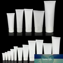100 stks 10 ml / 20ml / 30ml / 50 ml / 80ml / 100 ml witte plastic pe lege zachte buis cosmetische crème lotion shampoo fles reisgel container